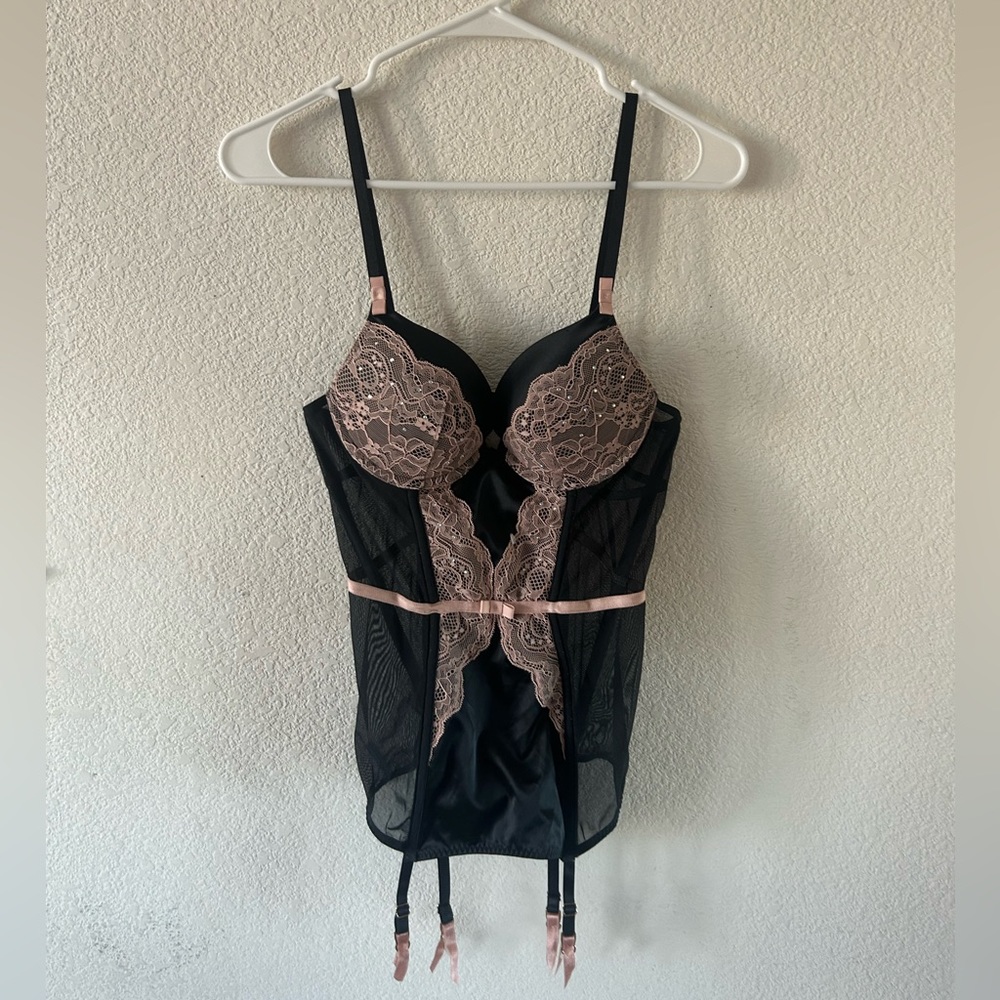 Black and pink lingerie